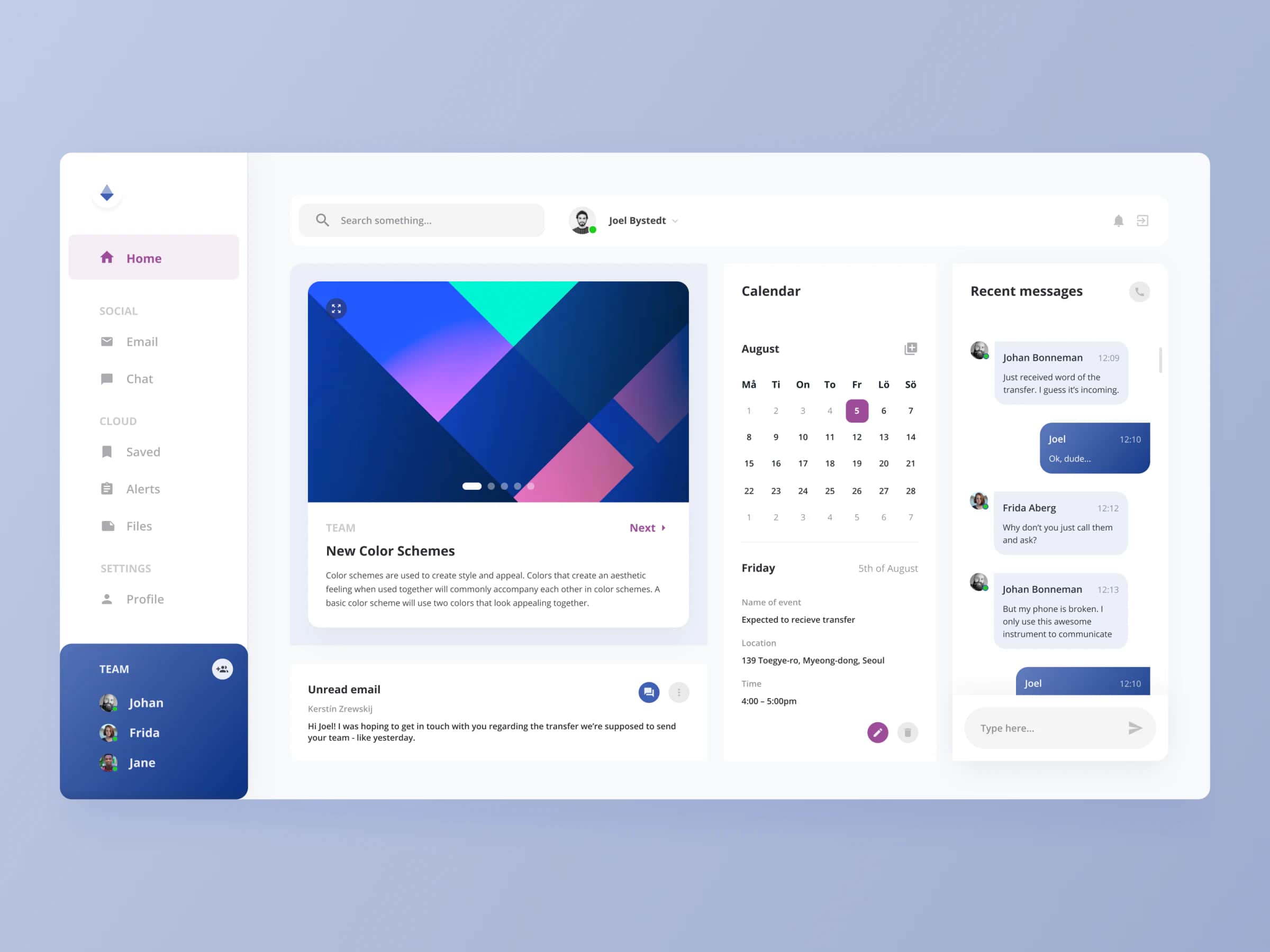 Dashboard app